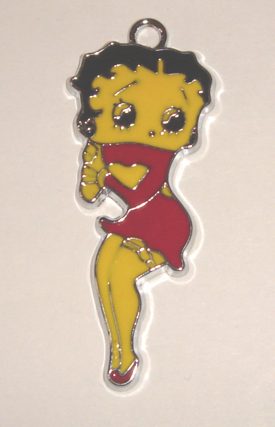 foto - BETTY BOOP ABITO ROSSO CUORE GIALLO