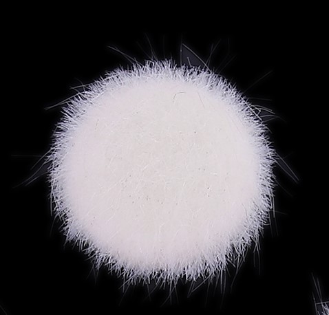 cabochon in simil pelliccia diametro 14 mm 