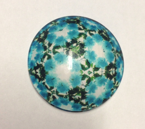 cabochon in vetro diametro 25 mm 