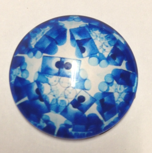 cabochon in vetro diametro 25 mm 