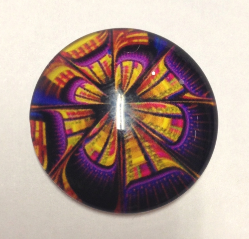 cabochon in vetro diametro 25 mm 