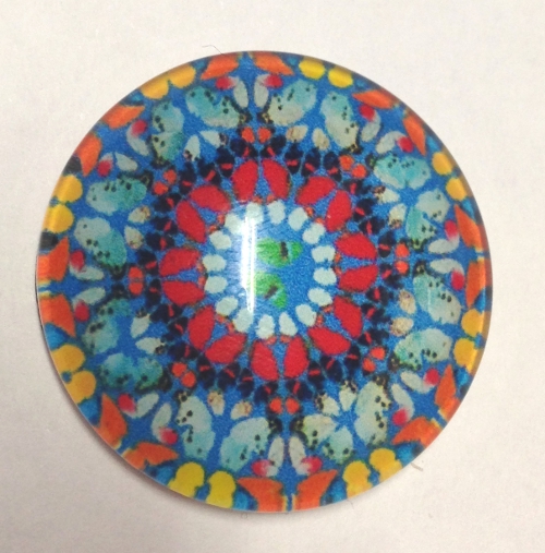 cabochon in vetro diametro 25 mm 