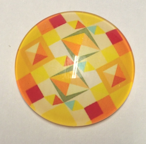 cabochon in vetro diametro 25 mm 